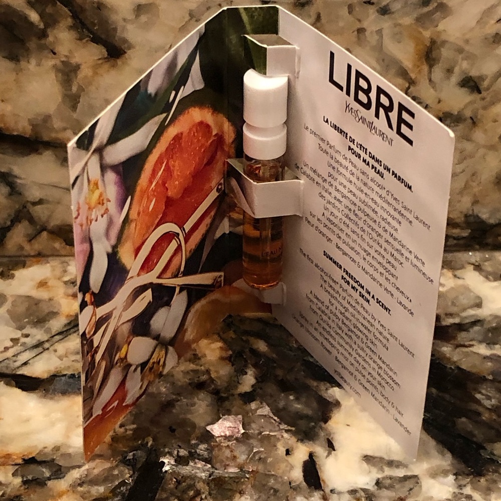 Libre L'Eau Nue YSL Yves Saint Laurent 2ml Sample Vial Spray Card